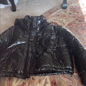 Black shiny jacket